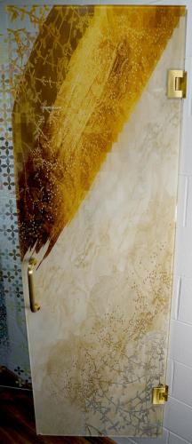 Luxury Shower Door - golden series 